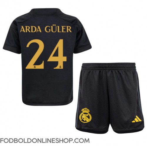 Real Madrid Arda Guler #24 Tredje trøje Børn 2023-24 Kortærmet (+ Korte bukser)